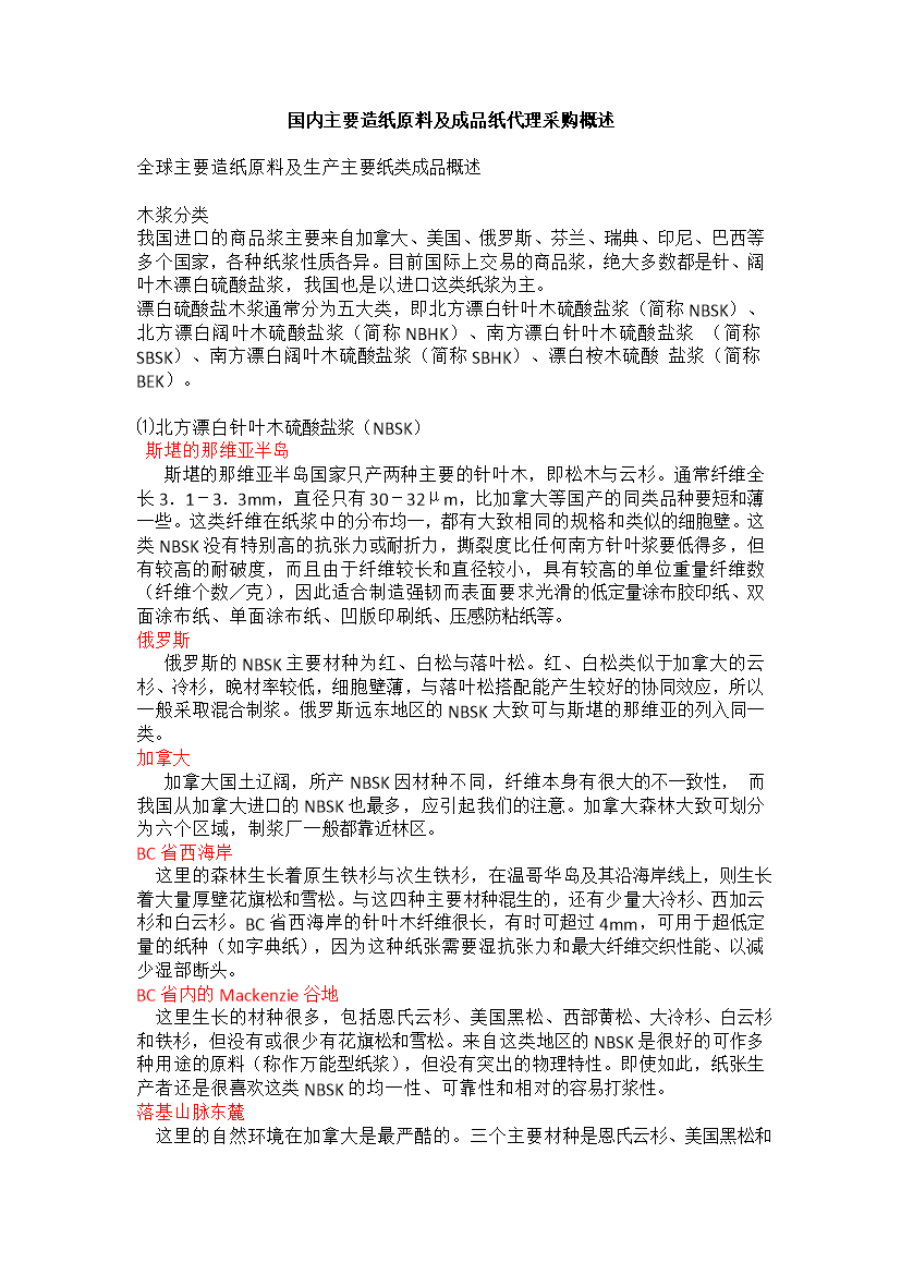 造纸原材料概述 从纤维到成纸的源头解析